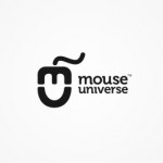 Les initiales de Mouse Universe (l'univers de la souris) sont disposées de façon à former... une souris !