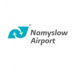 Le N de l'aéroport de Namyslow est formé par deux avions